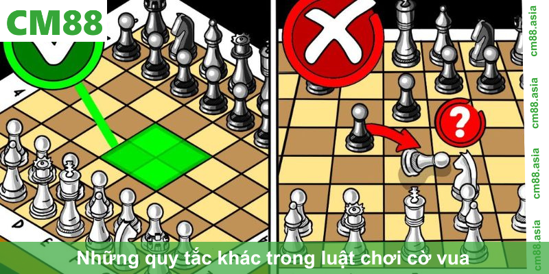 Những quy tắc khác trong luật chơi cờ vua 